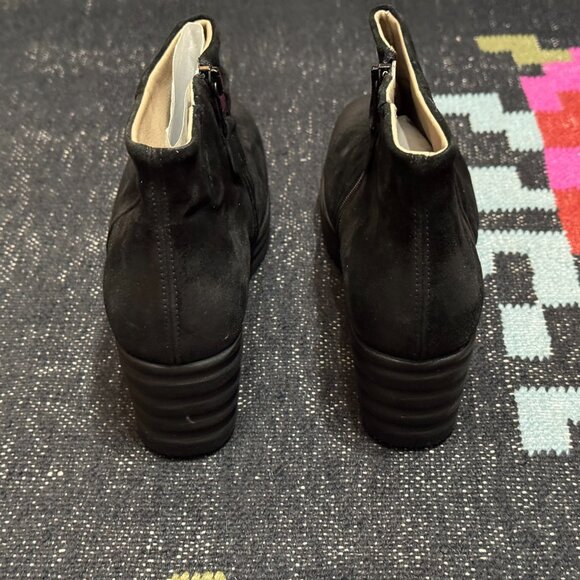 MIZ MOOZ Zane Platform Wedge Suede Leather Bootie, Black, EU 40 - Picture 11 of 17